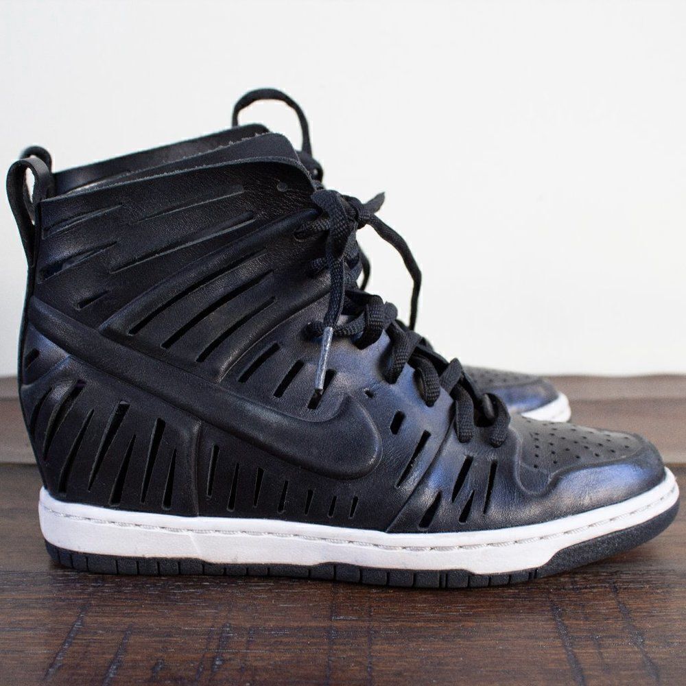 Nike Dunk Sky Hi 2.0 Joli Black Shoes‎ Sandal Wedge Women’s Size 5